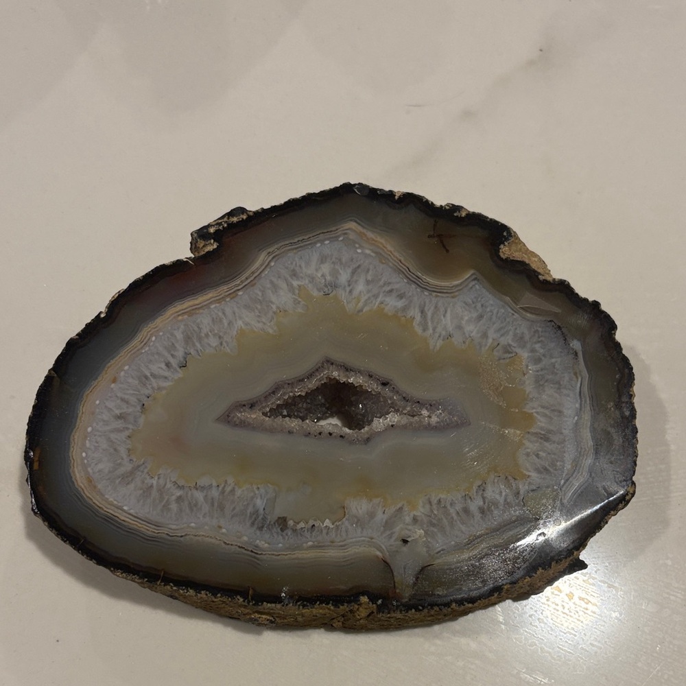 Natural Agate Slice Decor